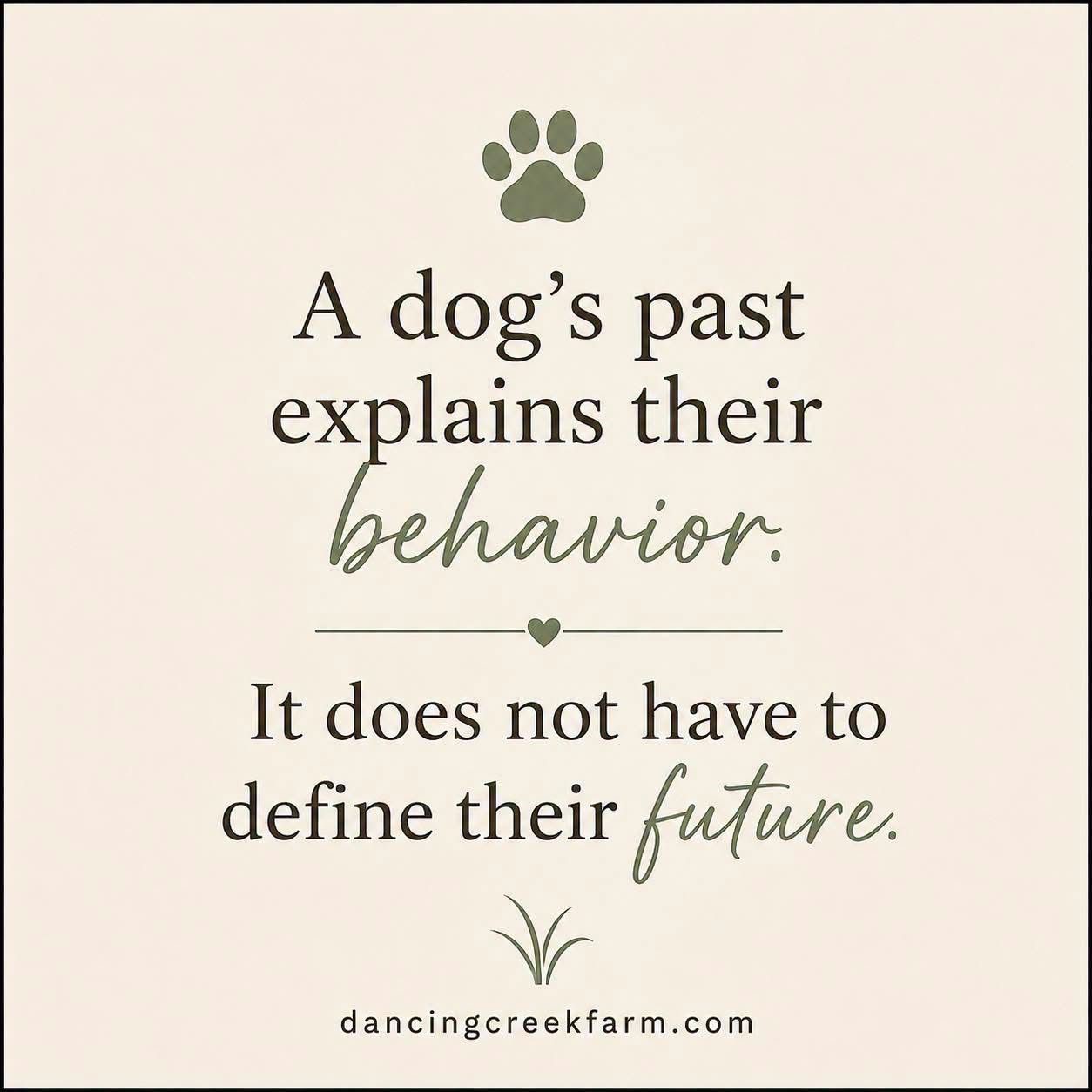 Canine Imprinted Behaviors: Trauma's Lasting Effects